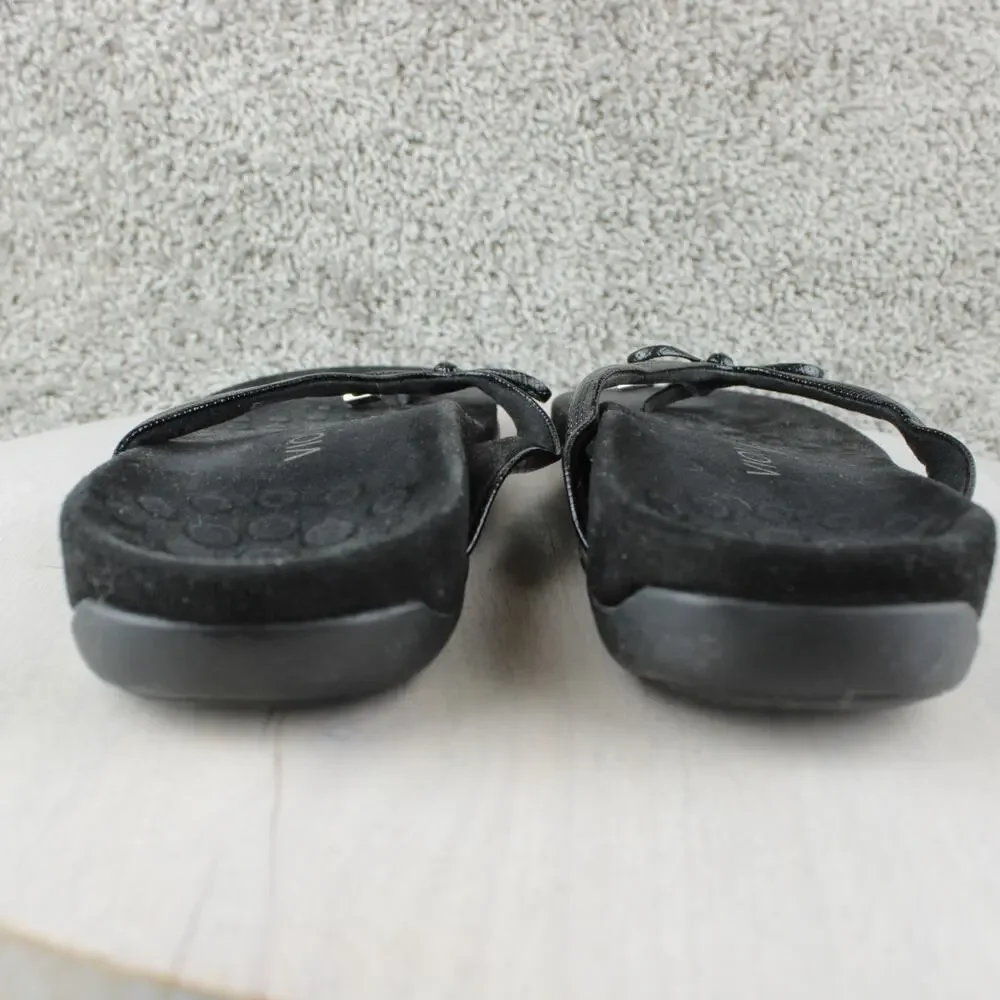 Vionic Bella II Black Lizard Print Bow Orthotic Sandals Womens 9 - Picture 4 of 7